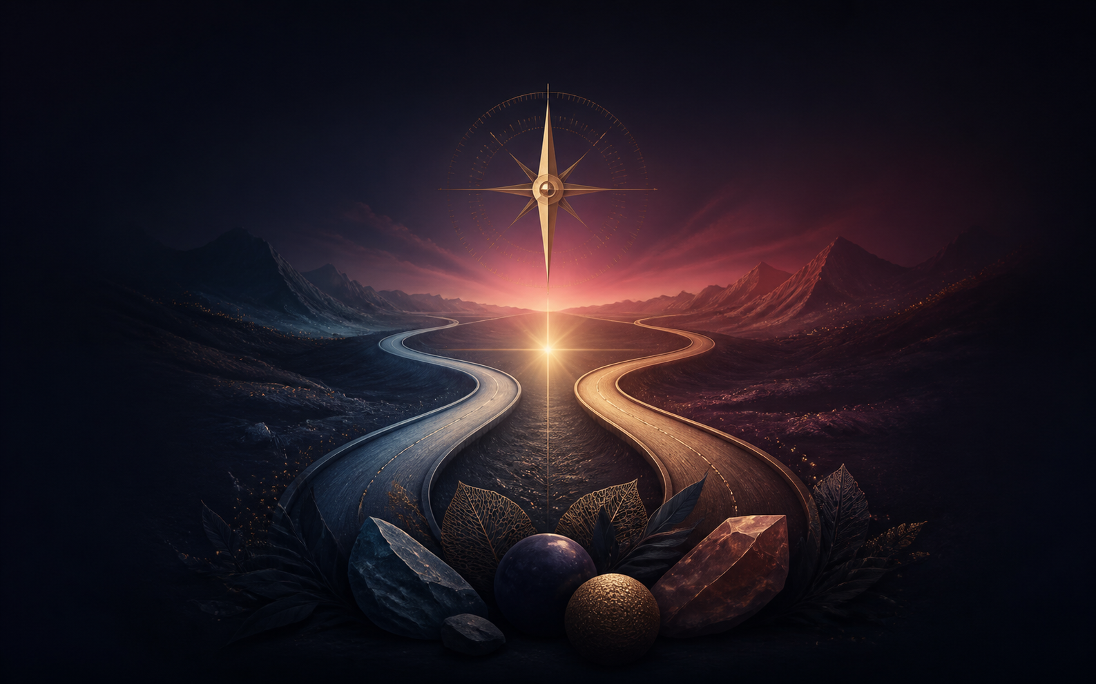 Mystical illustration for Choice and decision