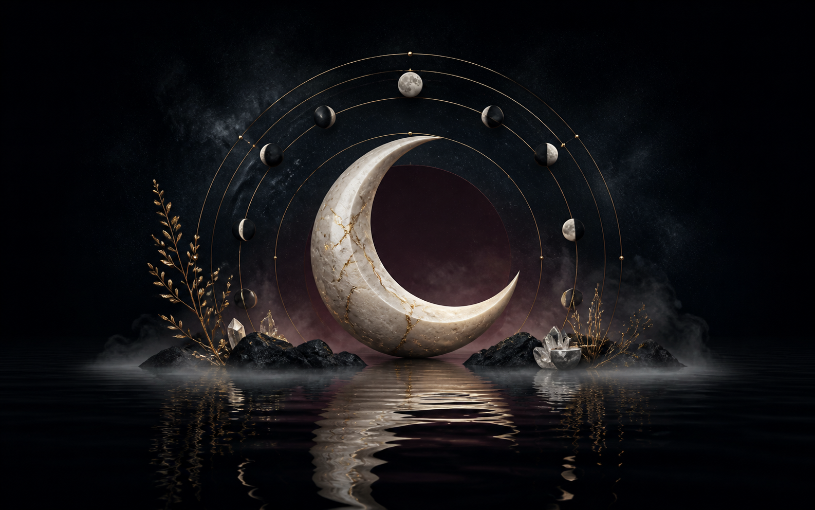 Mystical illustration for Lunar calendar